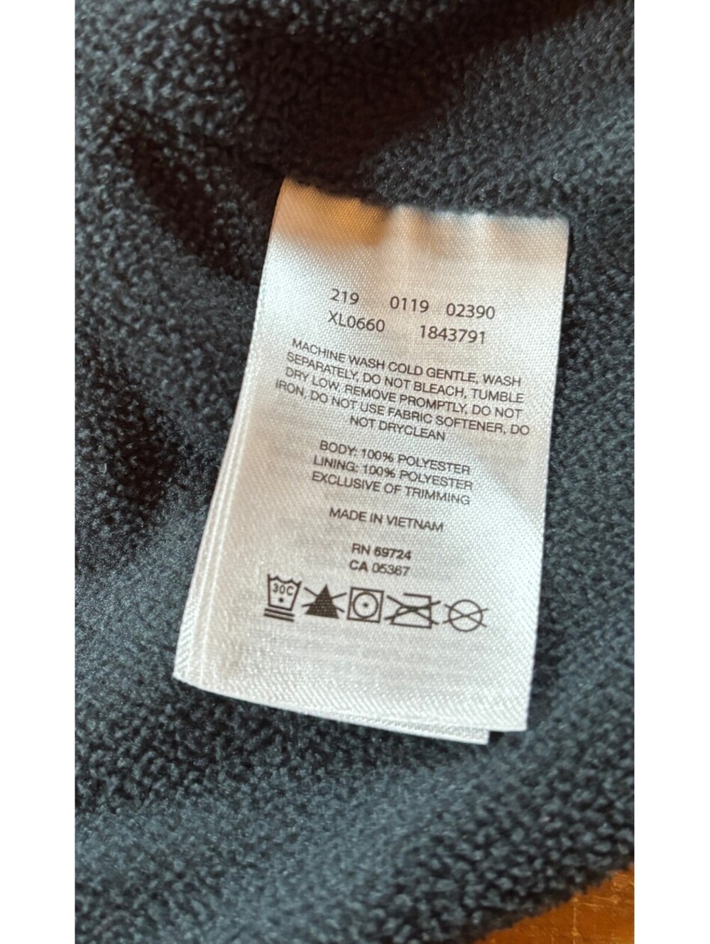 Columbia Center Ridge Women's XL Black Fleece Lined Hooded Windbreaker Jacket - Picture 4 of 7